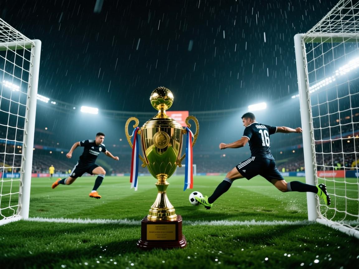 足球赛场焦点！葡萄牙队对阵克罗地亚队，压哨绝杀，引爆全场观众欢呼